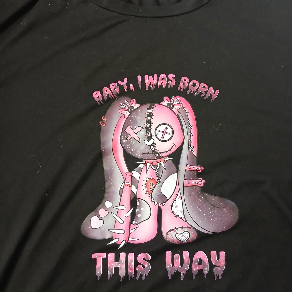 Black and Pink Graphic Kids Shirt